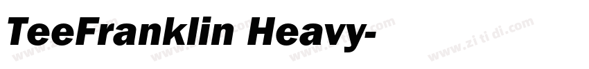 TeeFranklin Heavy字体转换